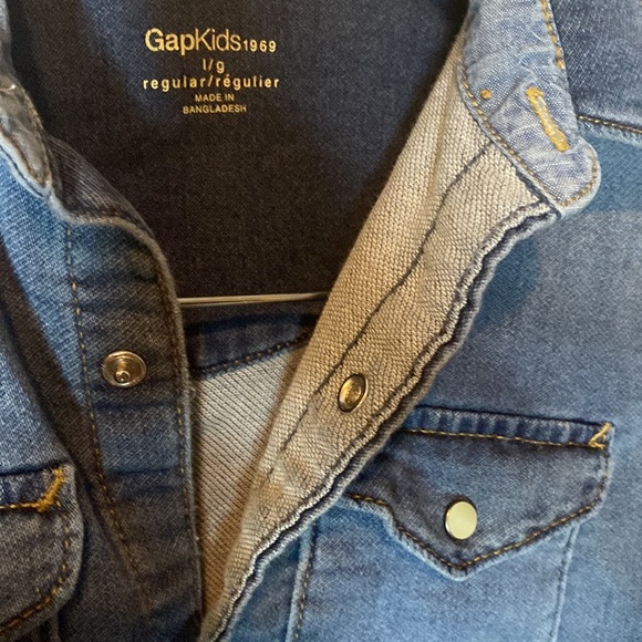 Boys causal long sleeve jean shirt - Picture 6 of 6